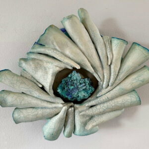 Wall Piece with Malachite by Judy Nelson-Moore 
