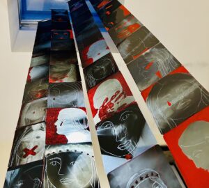 They Had No Time to Say Goodbye, installation detail by Rose Marie Prins 