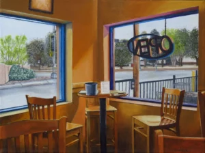 Through the Cafe Windows by Carmen Badeau 